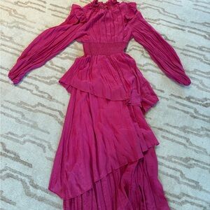 SHEIN Pink Long Sleeve Dress